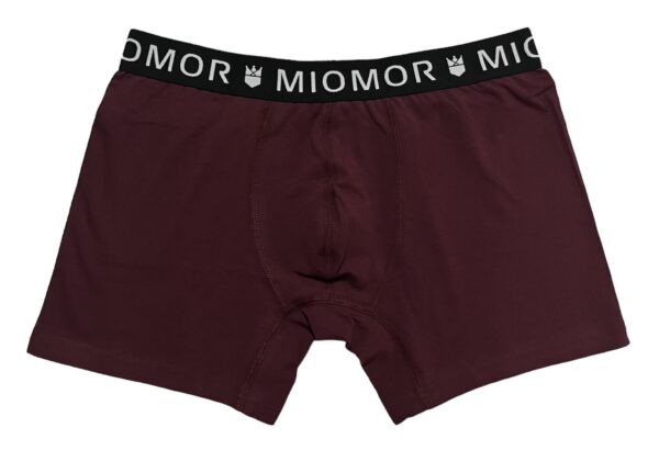 Herren Boxershorts, 3er Pack, Baumwolle, Rot-Grau-Blau - Image 2